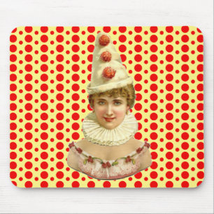 Alfombrilla De Ratón Vintage Woman Pierrot