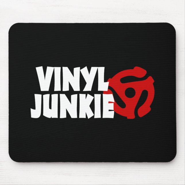 Alfombrilla De Ratón Vinyl Junkie (Frente)