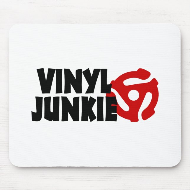 Alfombrilla De Ratón Vinyl Junkie (Frente)
