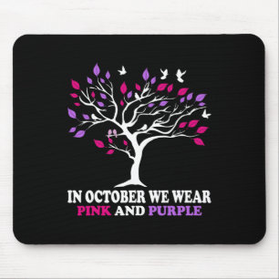 Alfombrilla De Ratón Violencia Cáncer de Mama Sensibilización Mono Árbo