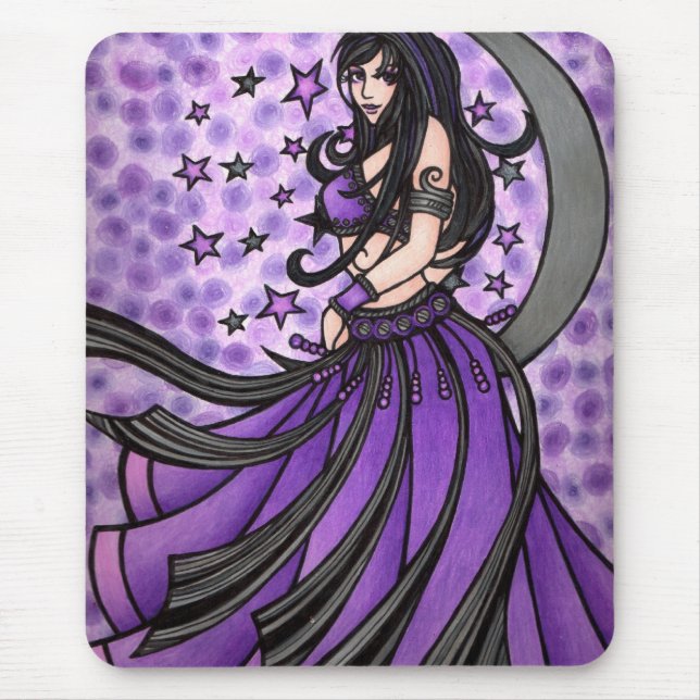 Alfombrilla De Ratón Violet Belly Dancer (Frente)