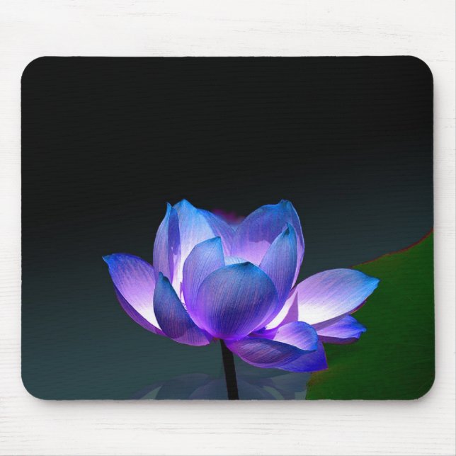 Alfombrilla De Ratón Violet Lotus en flor, mousepad (Frente)