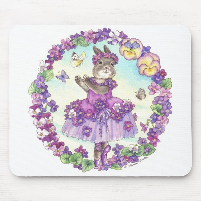 Alfombrilla De Ratón Violeta dulce Mousepad (Frente)