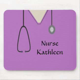 Alfombrilla De Ratón Violeta Uniforme de Escrutinio Médico