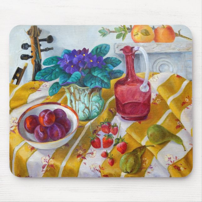 Alfombrilla De Ratón Violetas africanas 2012 (Frente)