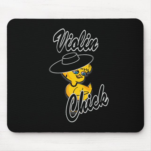 Alfombrilla De Ratón Violín Chick #4 (Frente)