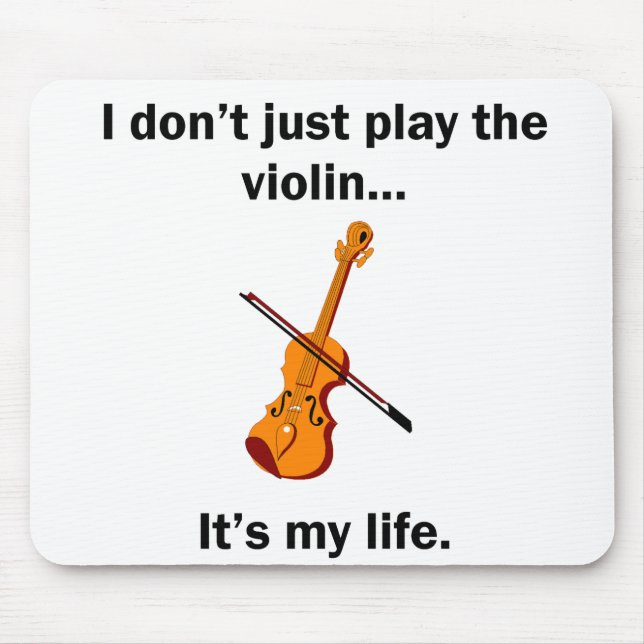Alfombrilla De Ratón Violín es mi vida (Frente)
