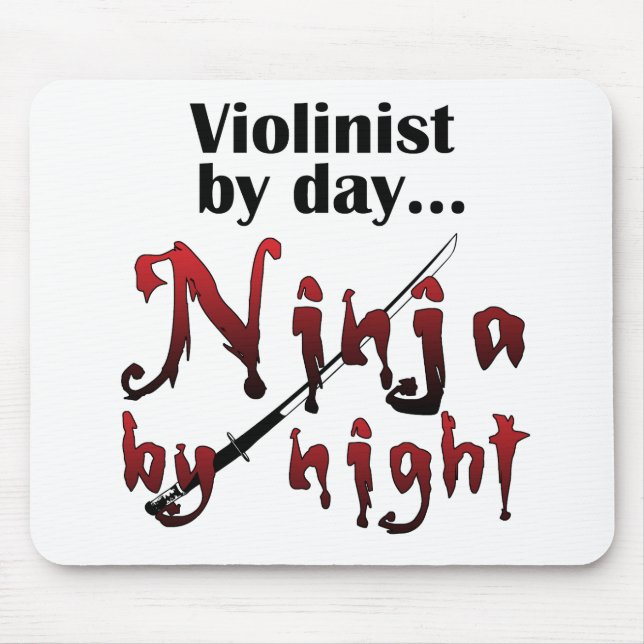 Alfombrilla De Ratón Violin Ninja (Frente)