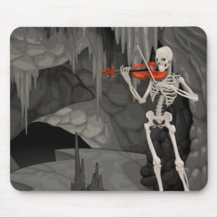 Alfombrilla De Ratón violin skeleton