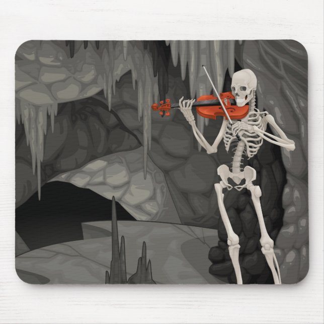 Alfombrilla De Ratón violin skeleton (Frente)