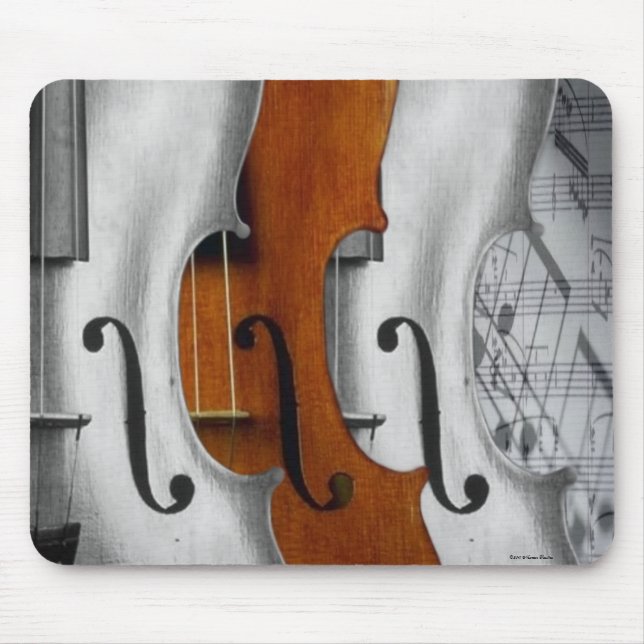 Alfombrilla De Ratón Violins Mousepad (Frente)