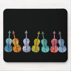 Alfombrilla De Ratón Violoncelos multicolores