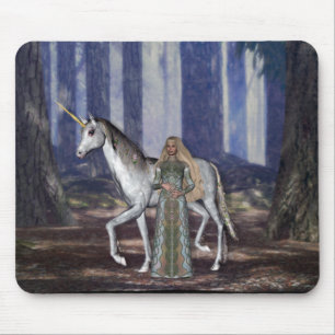 Alfombrilla De Ratón Virgen del KRW y el unicornio