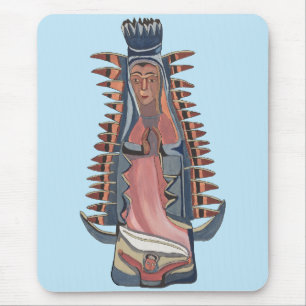 Alfombrilla De Ratón Virgen María Nuestra Señora de Guadalupe pintando