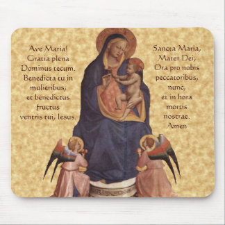 Alfombrilla De Ratón Virgen y niño, cojín de ratón de avenida Maria