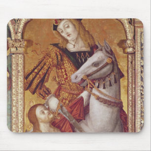 Alfombrilla De Ratón Virgen y niño con los SS. Gregory y Martin