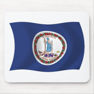 Alfombrilla De Ratón Virginia Flag Mousepad