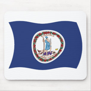 Alfombrilla De Ratón Virginia Flag Mousepad