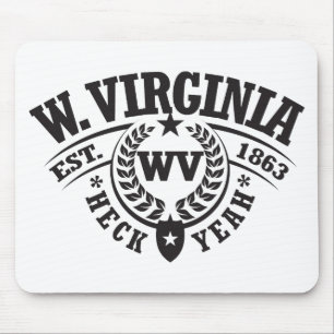 Alfombrilla De Ratón Virginia Occidental, puñetas sí, Est. 1863