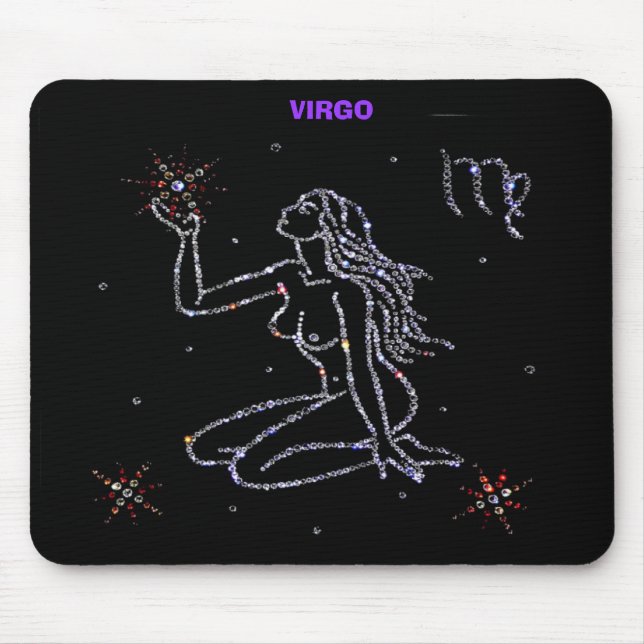 Alfombrilla De Ratón Virgo Astrology Mousepad (Frente)