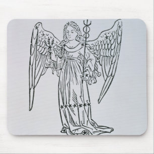 Alfombrilla De Ratón Virgo (la Virgen) un ilustracion del 'Poeti
