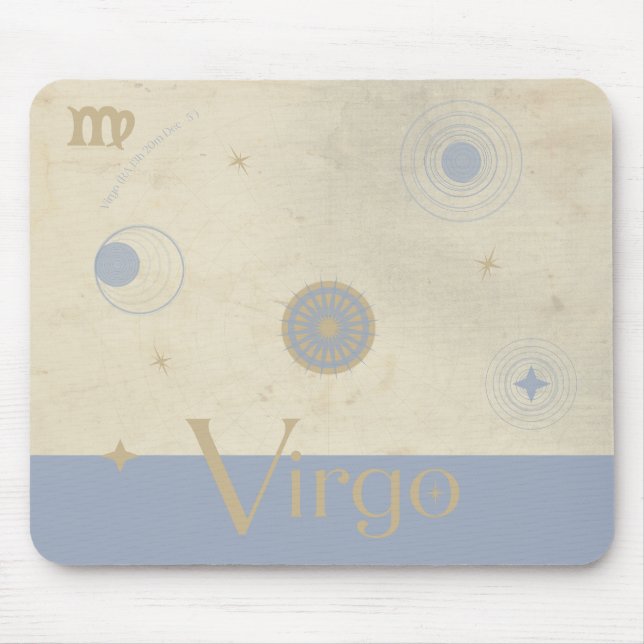 Alfombrilla De Ratón Virgo Zodiac Mousepad (Frente)