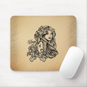 Alfombrilla De Ratón Virgo Zodiaco con Estilo Antiguo