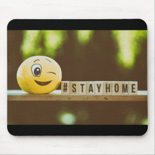 Alfombrilla De Ratón Virus Corona "Stay Home"