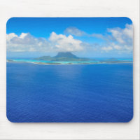 Visión aérea sobre el mousepad de Bora Bora
