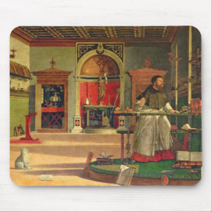 Alfombrilla De Ratón Visión de San Agustín, 1502-08 (aceite sobre lie