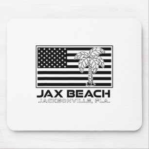 Alfombrilla De Ratón Visita Jacksonville Florida Vacation Usa Flag Palm