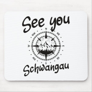Alfombrilla De Ratón Visita Schwangau Alemania Comp de Esquiar Vacacion