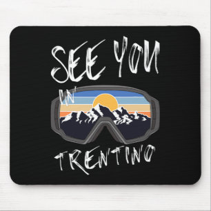 Alfombrilla De Ratón Visita Trentino Senderismo Italia Vacaciones Esquí
