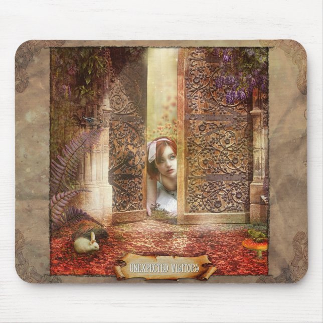Alfombrilla De Ratón visitantes inesperados (Frente)
