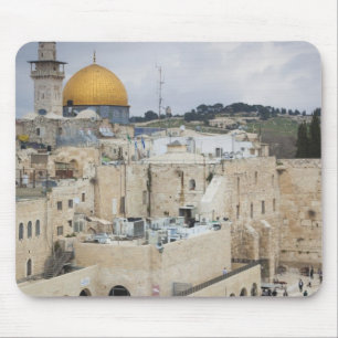 Alfombrilla De Ratón Visitantes, Western Wall Plaza y Dome of the Rock