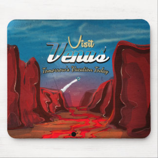 Alfombrilla De Ratón Visite el afiche de Venus Vintage