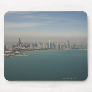 Alfombrilla De Ratón Vista aérea de Chicago desde el lago Michigan