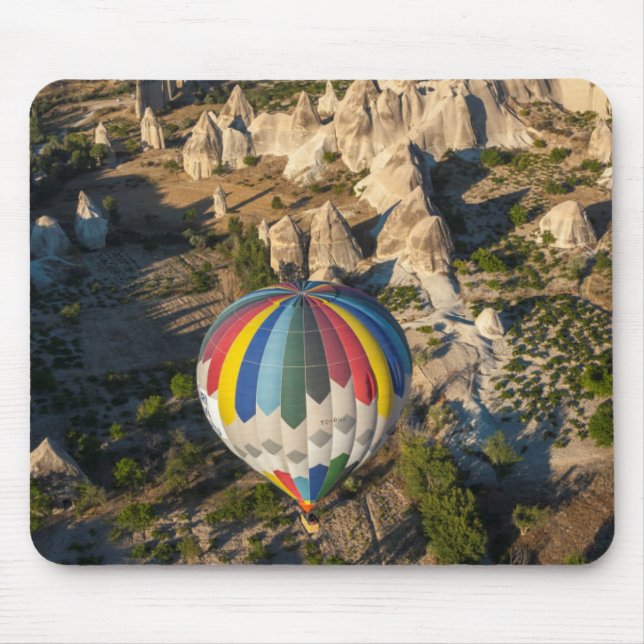 Alfombrilla De Ratón Vista aérea de globos aerostáticos, Cappadocia (Frente)
