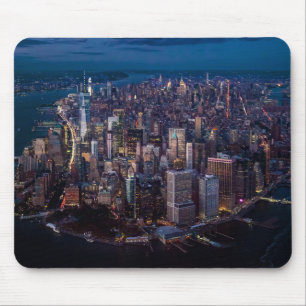 Alfombrilla De Ratón Vista aérea de Manhattan