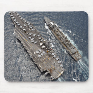 Alfombrilla De Ratón Vista aérea portaaviones USS Ronald Reag