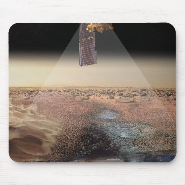 Alfombrilla De Ratón Vista artística de la odisea detectando hielo (Frente)