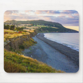 Alfombrilla De Ratón Vista costera de la playa sur de Greystones