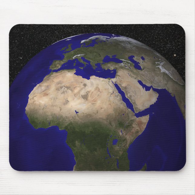 Alfombrilla De Ratón Vista de África, Europa, Oriente Medio y En (Frente)