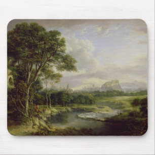 Alfombrilla De Ratón Vista de la ciudad de Edimburgo, c.1822 (aceite en