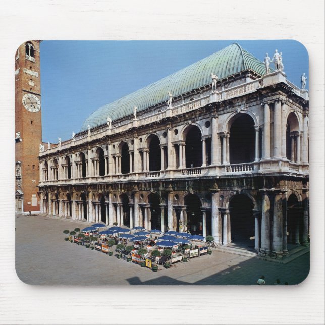 Alfombrilla De Ratón Vista de la fachada de la basílica Palladiana (Frente)