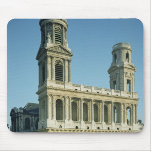 Alfombrilla De Ratón Vista de la fachada de la iglesia de