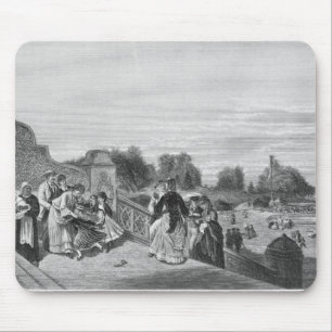 Alfombrilla De Ratón Vista de la terraza, Central Park, 1872