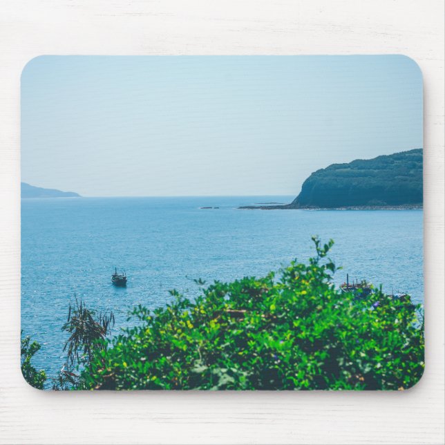 Alfombrilla De Ratón Vista de mar Clásica (Frente)