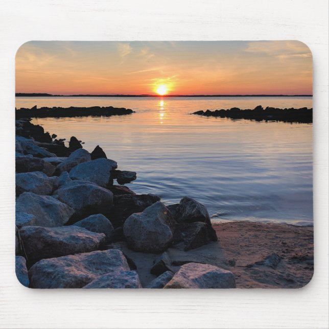 Alfombrilla De Ratón Vista de mar Clásica (Frente)