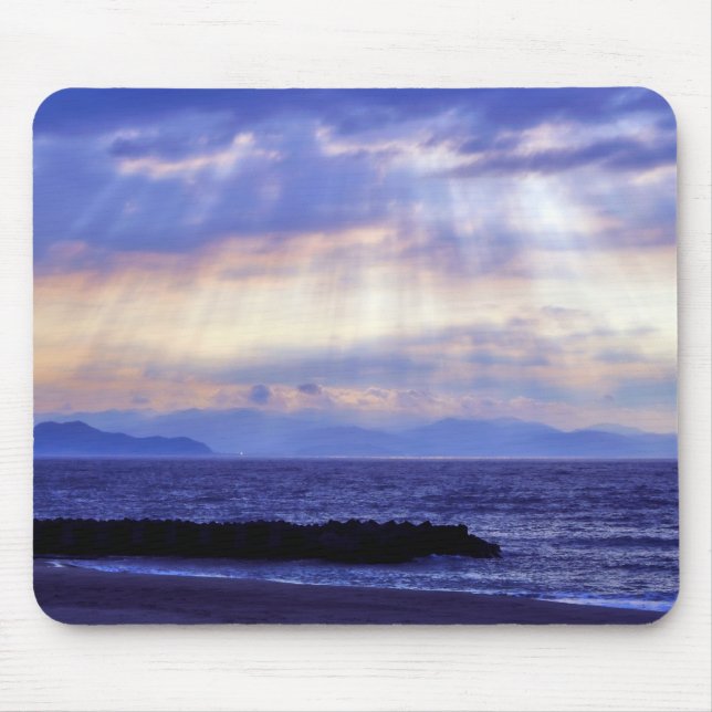 Alfombrilla De Ratón Vista de mar Clásica (Frente)